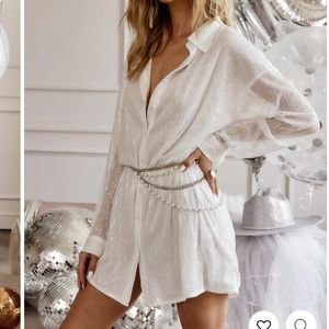 12th Tribe Sequin Mini Dress